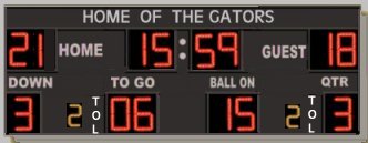 football scoreboard